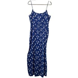 J. Crew Blue and White Floral Maxi Dress